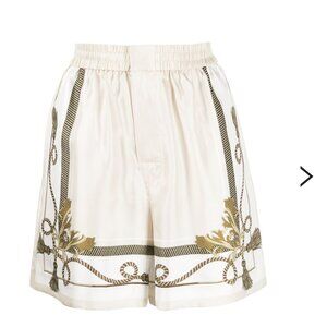NEW Alexander Wang Baroque Print Silk Boxer Shorts